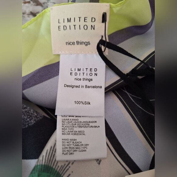 limited edition scarf 100% silm 34*34 - Picture 4 of 4